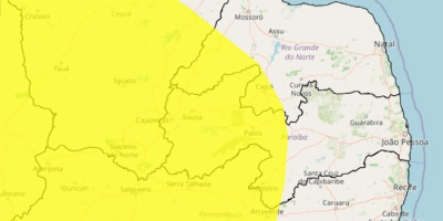 Inmet renova alerta de baixa umidade do ar para 104 cidades do interior da Paraíba