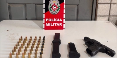 Polícia Militar apreende pistola e mais de 40 munições após confronto entre grupos rivais