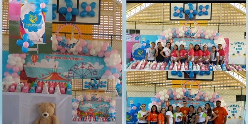 Brincadeiras e sorteio de brinquedos embelezam o encerramento da Semana do Bebê 2023, em Vieirópolis 