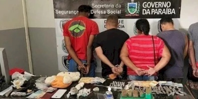 NA PB: Operação Policial resulta na prisão de cinco pessoas e na apreensão de entorpecentes 