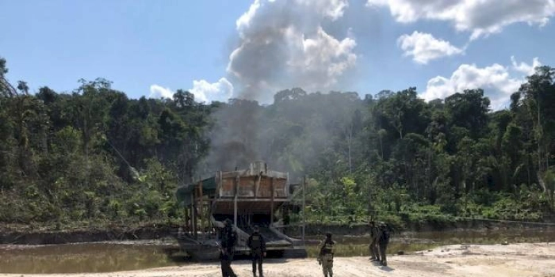 PF e ICMBio combatem garimpo ilegal de ouro em área de proteção ambiental
