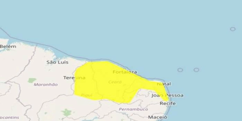 Sousa, São Francisco, Santa Cruz e outras cidades da região estão no alerta do Inmet que prevê chuvas e ventos intensos