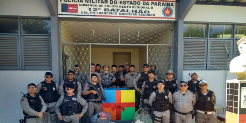 12º BPM distribui brinquedos arrecadados durante campanha, em Catolé do Rocha-PB