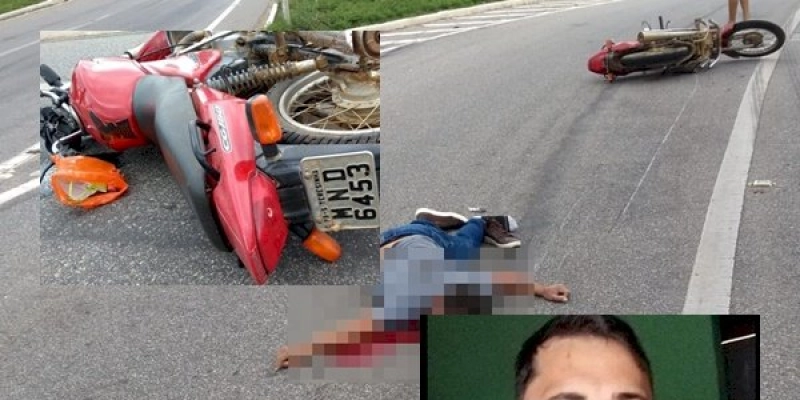 Violência no Trânsito – Motoqueiro morre vítima de acidente envolvendo moto e caminhão em trecho da BR-230, no sertão 