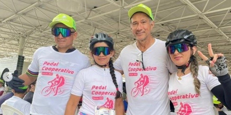 Mais de 400 ciclistas participam do “Pedal Cooperativo”, e arrecadam 425 quilos de alimentos neste domingo em Sousa com apoio da Unimed e Sincred 