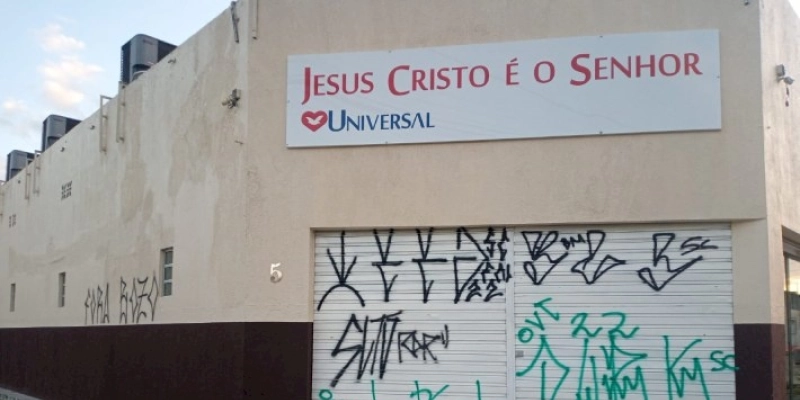 Vândalos picham igrejas evangélicas e Jutay leva caso às autoridades