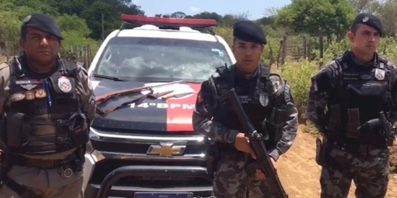 Polícia Militar evita homicídio, apreende arma de fogo e conduz suspeito à Delegacia, em Pombal