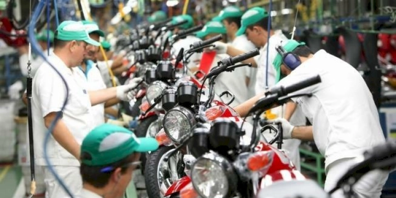 Produção de motocicletas aumenta 18% no primeiro semestre de 2022
