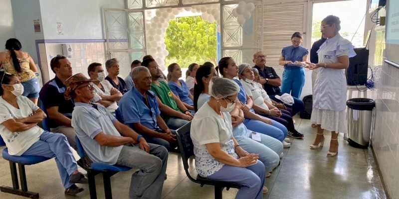 Hospital de Coremas encerra ações do Janeiro Branco com palestra motivacional para pacientes, acompanhantes e funcionários