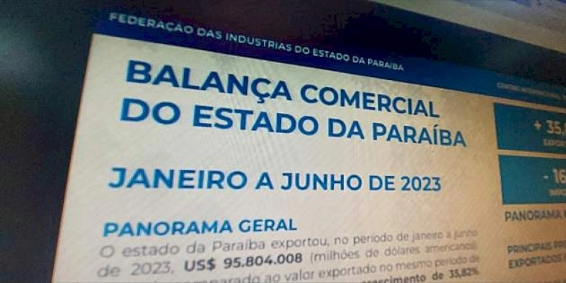 Paraíba mantém taxa de crescimento nas exportações no primeiro semestre; calçados continuam em destaque