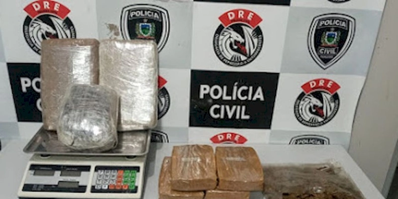Motorista de aplicativo é preso com 8 kg de drogas na Paraíba 