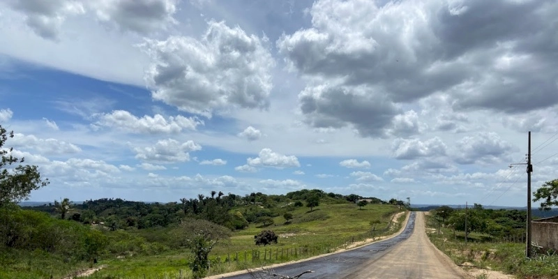 Obras de pavimentação em fase de conclusão em mais uma rodovia no Brejo paraibano