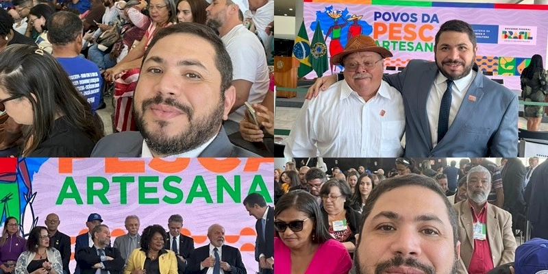 Presidentes de Colônias de Pescadores da Região de Sousa participaram com o Presidente Lula em Brasília do lançamento o Programa Povos da Pesca Artesanal