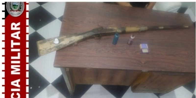 Homem é preso após efetuar disparos conta Cachorro no Vale do Piancó