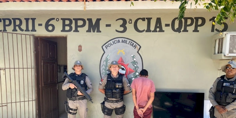Indivíduo é preso acusado de arrombar e furtar TV em estabelecimento comercial, em Bonito de Santa Fé