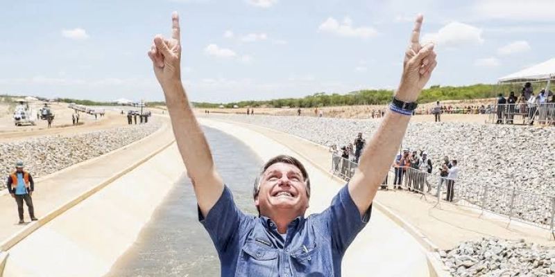 Bolsonaro inaugura obras de integração do São Francisco em São José de Piranhas, região de Cajazeiras
