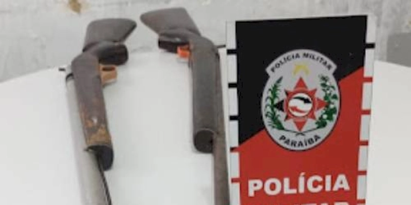 Polícia Militar aprende mais duas armas de fogo na cidade de Sousa durante Operação Paradigma