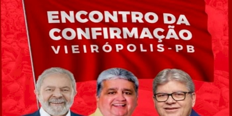 Lideranças política e manifestantes fazem ato a favor de Lula e João Azevedo em Vieirópolis