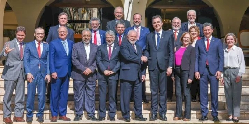 Em Brasília, Veneziano participa de almoço com Lula na residência do Presidente do Senado, Rodrigo Pacheco