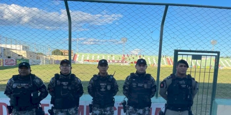 14º Batalhão de Polícia Militar garante a segurança do jogo Sousa X Campinense pela Série D do Brasileirão