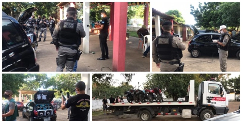 Polícia apreende som automotivo durante festa em balneário na Paraíba; imagens 