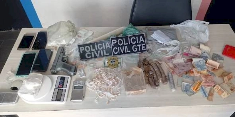  Polícia Civil apreende drogas e arma de fogo em Operação em São João do Rio do Peixe 