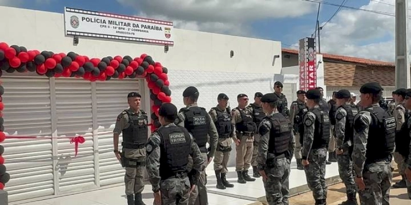 Inaugurada em Aparecida, a 2ª Cia/PM que comandará oito Municípios no Sertão da PB; Vídeos 