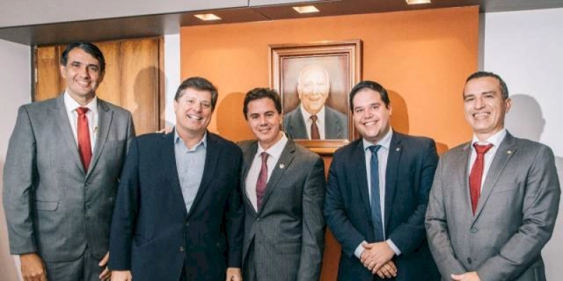Em reunião com Veneziano e presidente nacional do MDB, Anderson Monteiro e Dr. Érico oficializam filiação ao partido