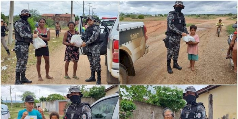 Operação PM Solidária distribui donativos arrecadados em Sousa