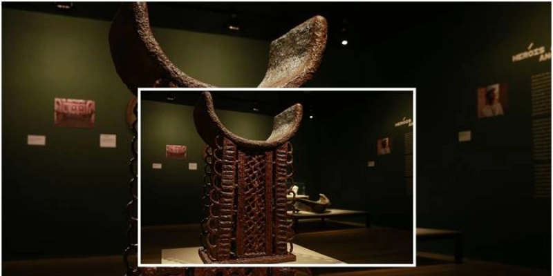 Exposição sobre Museu Nacional tem peça refeita por estudante