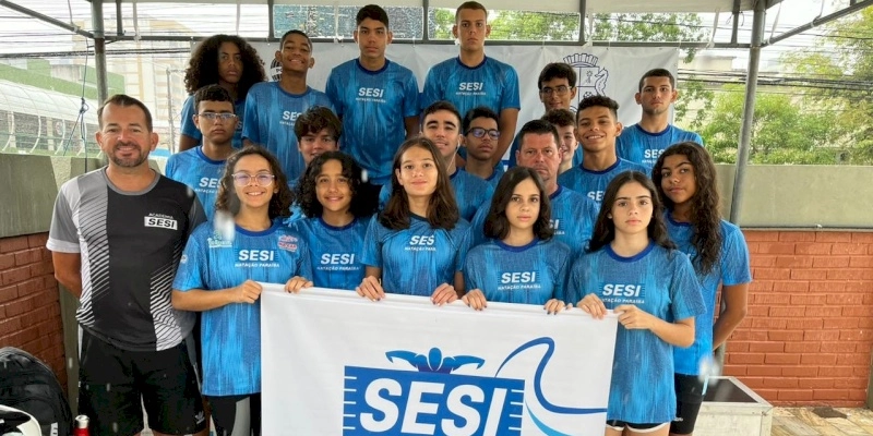 Equipe do SESI PB conquista 34 medalhas e se classifica entre as melhores do Torneio Regional Nordeste de Natação em Sergipe