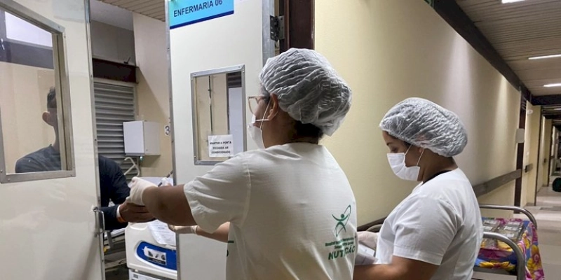 Pacientes do Hospital de Trauma de João Pessoa participam de momento junino