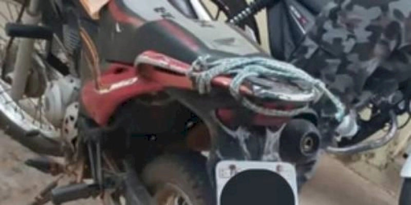 Polícia Militar prende homem em flagrante e apreende motocicleta com sinais de adulteração, no Sertão