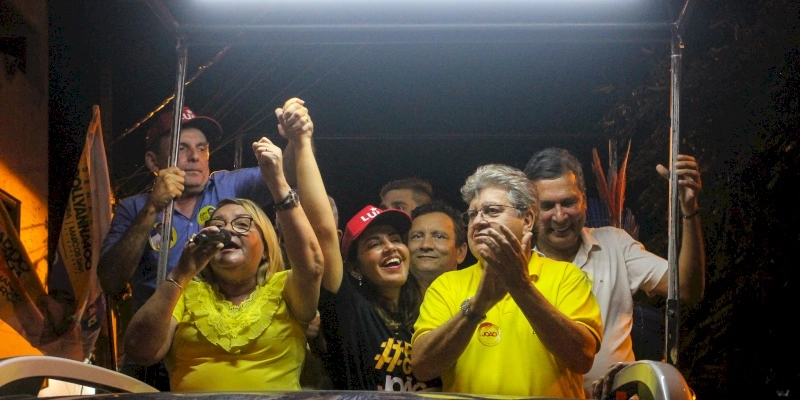 Pollyanna fortalece campanha ao Senado com o apoio da prefeita de Rio Tinto, durante a Caravana 40