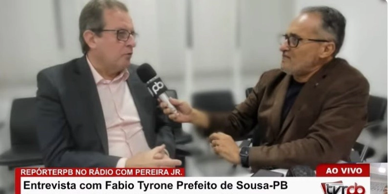 Fábio Tyrone diz que não “há motivo” para Zenildo não votar em Helder para Prefeito de Sousa; Confira 
