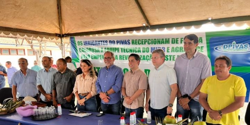 Dpivas em Sousa recebe investimento de R$ 2,5 milhões para agricultura, confirma André Gadelha 