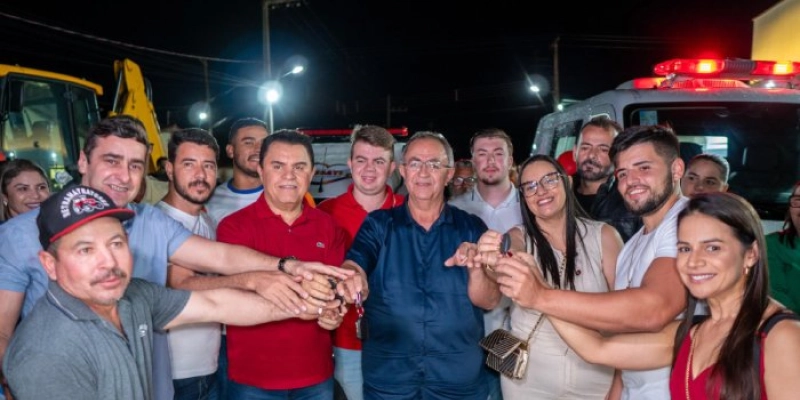 Ao lado do prefeito Ribeirão, Deputado Wilson Santiago inaugura Hospital, Policlínica e entrega quatro veículos em Cubati