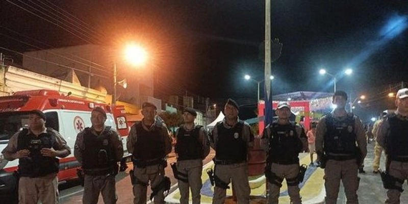 Polícia Militar garante segurança da 1ª noite dos festejos de aniversário de Sousa