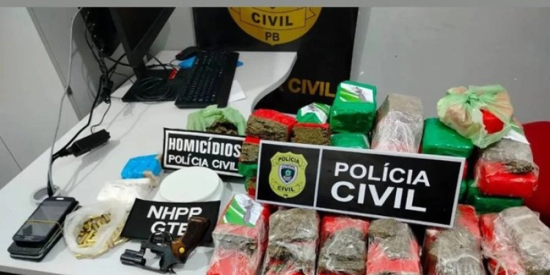 Operação Enduro apreende mais de 30 quilos de drogas no interior da PB; 11 pessoas presas