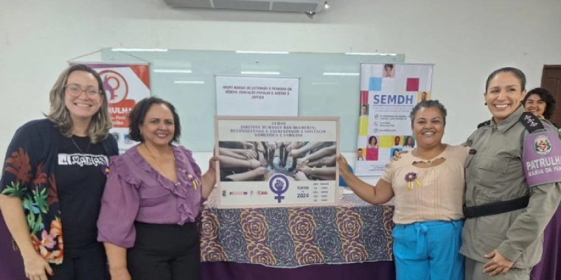 Mulheres do Programa Integrado Patrulha Maria da Penha concluem curso de Direitos Humanos e Enfrentamento da Violência Doméstica