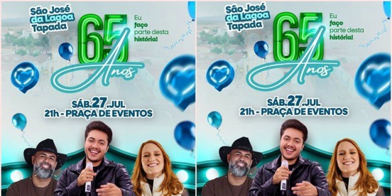 Prefeito Colorau anuncia festividades em celebração aos 65 anos de emancipação em São José da Lagoa Tapada 