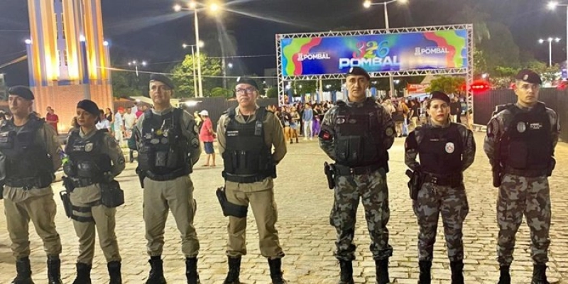 14º Batalhão garante segurança da 4ª noite da festa de 326 anos da emancipação política de Pombal