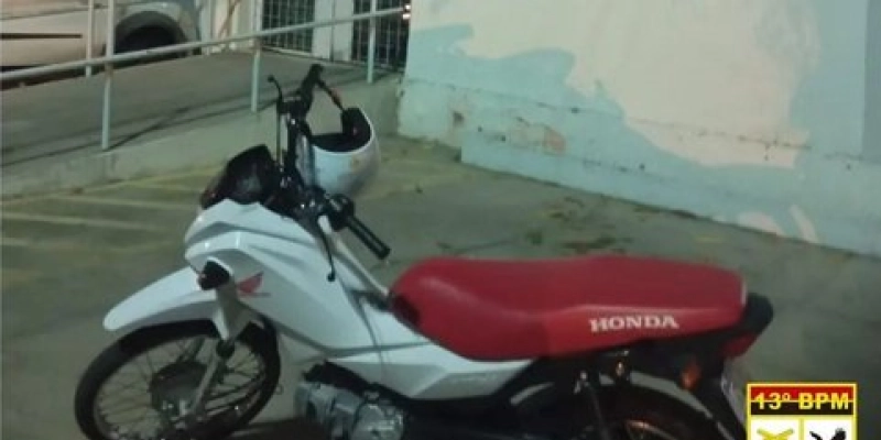 Em ação rápida, PM prende homem em flagrante por roubo e apreende motocicleta utilizada no crime