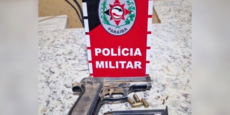 Policiais Militares apreendem mais uma arma de fogo em blitz, entre Lagoa e Bom Sucesso