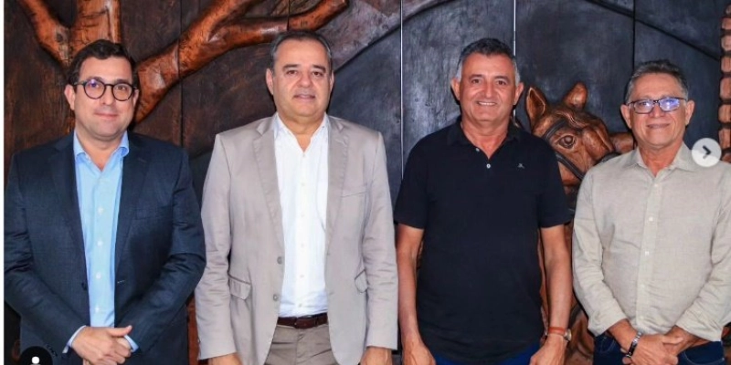 Gervásio Maia, Prefeito Egberto Madruga e Pré-candidato Eymard Pedrosa participam de reunião estratégica na SUDENE