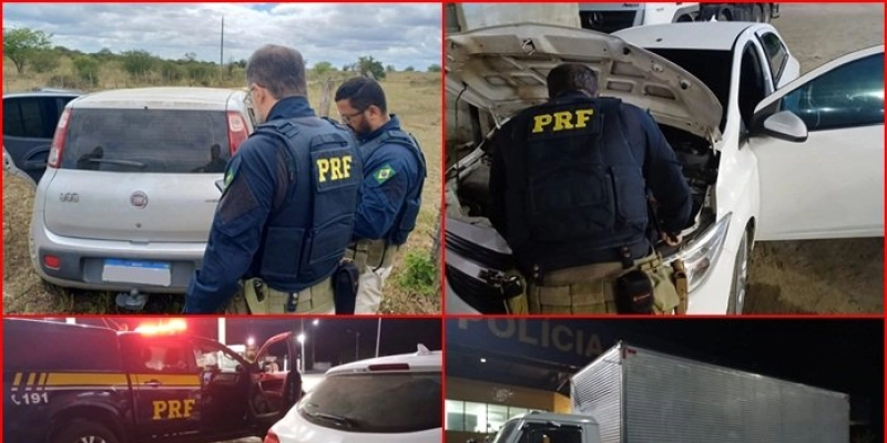 Sete veículos são apreendidos e motoristas são flagrados embriagados pela PRF, na Paraíba