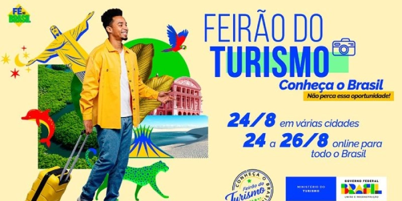 Feirão do Turismo 'Conheça o Brasil' acontece no fim de semana em João Pessoa