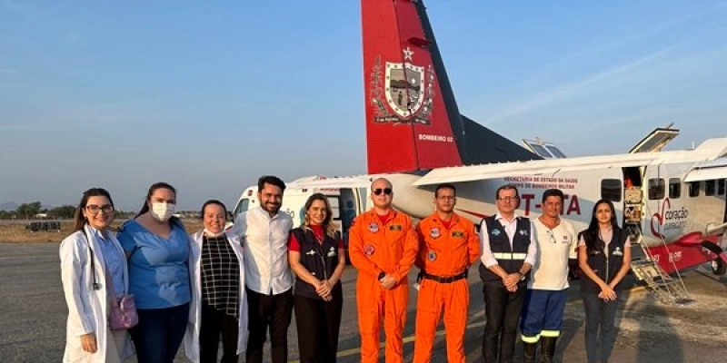Pela primeira vez, paciente regulado na UPA de Sousa é transferido pelo Serviço de Transporte Aeromédico para o Trauma de CG