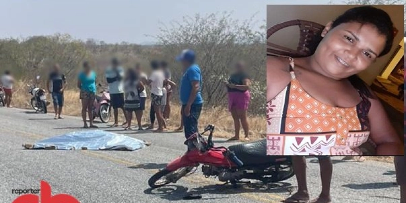 Mulher morre em grave queda de moto em rodovia estadual entre Sousa e Lastro