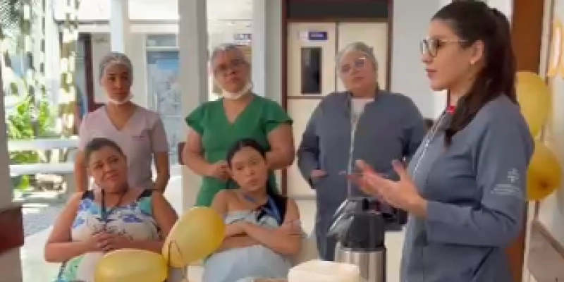 Hospital de Catolé do Rocha reúne gestantes para conversar sobre importância da amamentação 